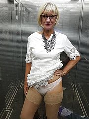 mature in stockings