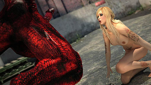 Busty hot girls have sex with big mon$ters dicks