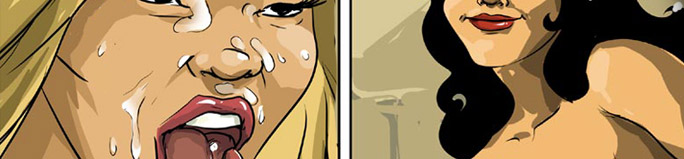 Drawn bombshells fucking