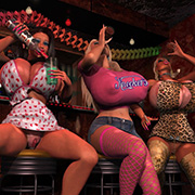3D girl big boobs