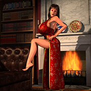 3D art toon boob