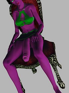 3D Monster Futanari Sample 1