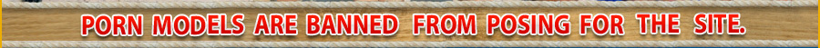 Porn models are banned from posing for the site!
